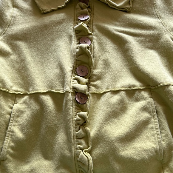 Nomadic Traders Lime Ruffle Button Blazer - Picture 5 of 10